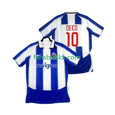Fotballdrakt FC Porto DECO 10 2003 2004 Retro Hjemmetrøye Kortermet